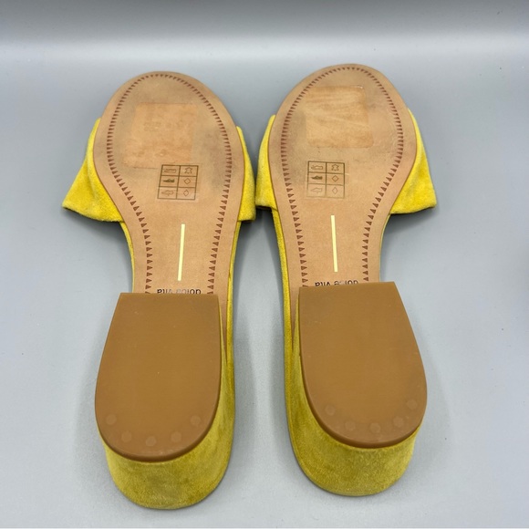 Dolce Vita Suede Block Heel Slide On Sandals - Picture 4 of 7